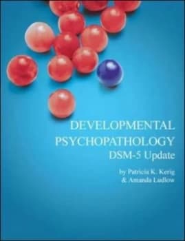 Developmental Psychopathology Dsm-5 Update Supplement by Kerig Paperback