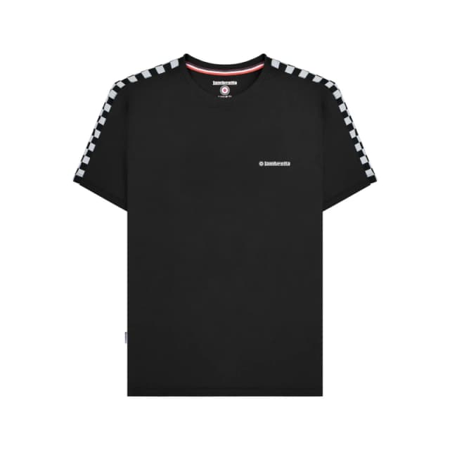 Lambretta Lambretta Men Two Tone Taped T-Shirt in Black Size: Medium Black M Male 5063703651301