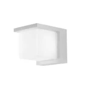 NISMO Outdoor LED Modern Wall Light White, IP54 1020lm 4000K 10x10x12cm