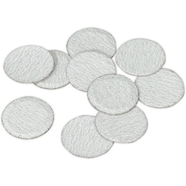 Loops 10 PACK - 75mm Hook & Loop Mini Sanding Discs - 120 Grit Aluminium Oxide Sheet Multi