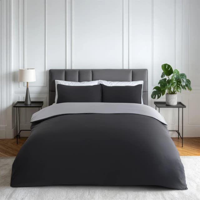 Emma Barclay Lyla Reversible Duvet Set Duvet Cover Sets Single Grey 39253403010