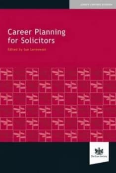 Career Planning for Solicitors by Sue Lenkowski Paperback