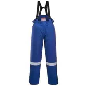Biz Flame Mens Flame Resistant Antistatic Winter Bib and Brace Royal Blue 2XL