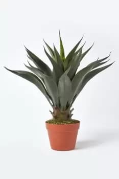 Green 'Century Plant' Artificial Agave Americana with Pot, 60 cm