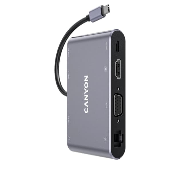 Canyon DS-14 USB 3.2 Gen 1 (3.1 Gen 1) Type-C Grey