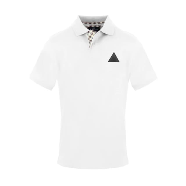 Aquascutum Mens Polo Short Sleeve Polo Shirt White male Small