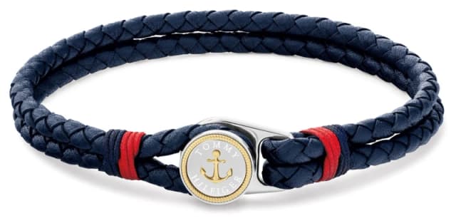 Tommy Hilfiger 2790691 Nautical Double Layered Blue Leather Jewellery