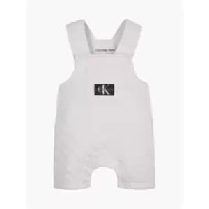 Calvin Klein Jeans Monogram Quilted Dungaree - Grey