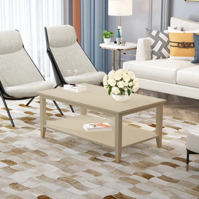 Cabinet Bits Palazzi Coffee Table H45 W100 D56cm in Light Sand Light Sand Unisex