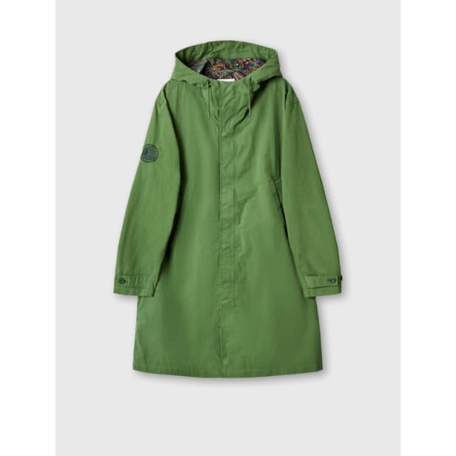 Pretty Green Mens Feltham Military-Inspired Hooded Parka Khaki male Small