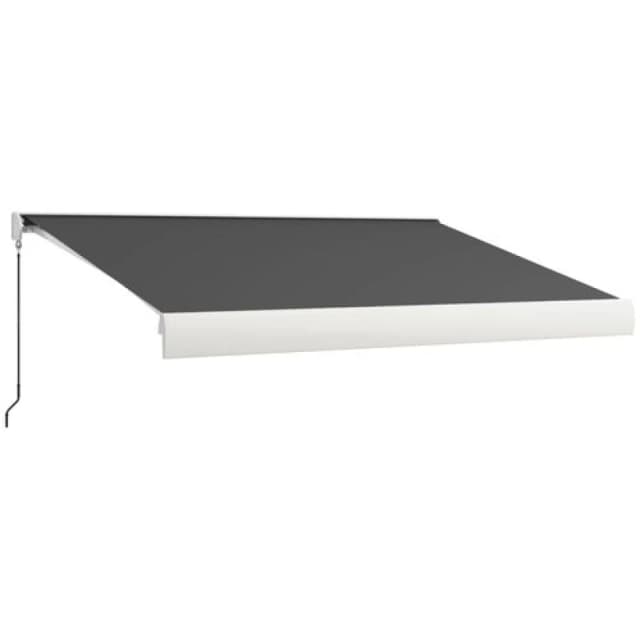 Outsunny 4 X 3(m) Electric Retractable Awning Sun Canopies, Grey 840-255V71GY