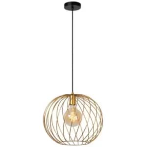 Lucide DANZA - Pendant Light - Ø40cm - 1xE27 - Matt Gold, Brass