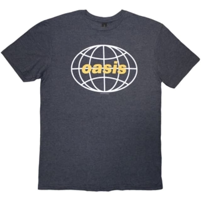 Oasis Oasis Men 1998 World Tour - South America Back Print T-Shirt in Navy Size: X-Large Navy XL Male 5063750832784