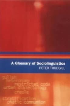 A Glossary of Sociolinguistics by Peter Trudgill Paperback