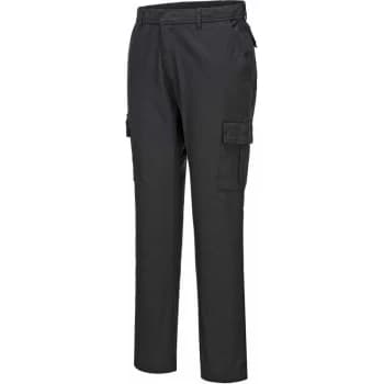 Portwest - Black Sz 42 Short Stretch Slim Combat Work Trouser