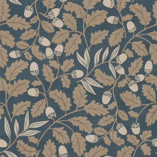 Acorn Trail Wallpaper Navy Blue Arthouse 100360Ah
