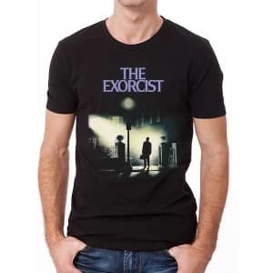 The Exorcist - Unisex Large Movie Sheet T-Shirt (Black)