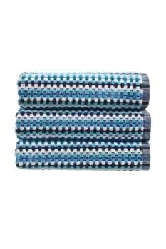 'Carnaby Stripe' 100% Cotton Yarn Jacquard Towels