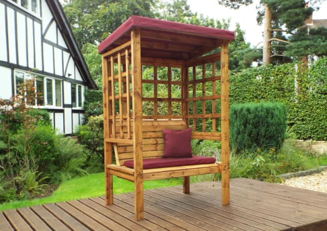 Charles Taylor Trading Bramham Two Seater Arbour Burgundy in Brown Brown Unisex