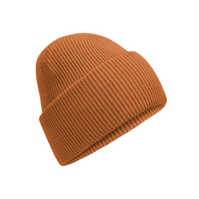 Beechfield Beechfield Men Classic Deep Cuffed Beanie in Orange Orange One Size Male 5063425806737
