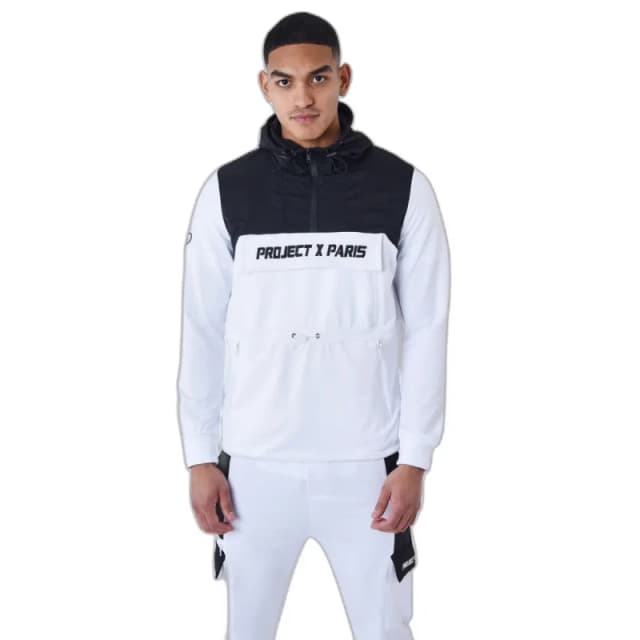Project X Paris Two-tone windbreaker style hoodie Project X Paris Blanc Male S