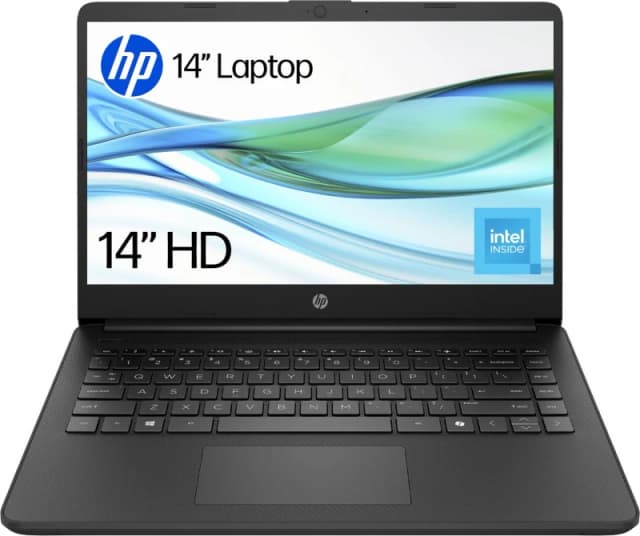 HP 14-dq6002na 14" Laptop - Intel Processor N-series, UFS, 4GB RAM - Black