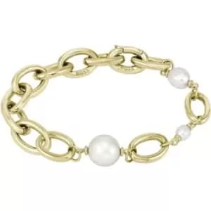 Boss Ladies BOSS Leah light yellow gold Pearl Bracelet - Gold