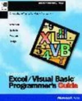 Microsoft Excel/visual Basic Programmers Guide by Microsoft Press Book