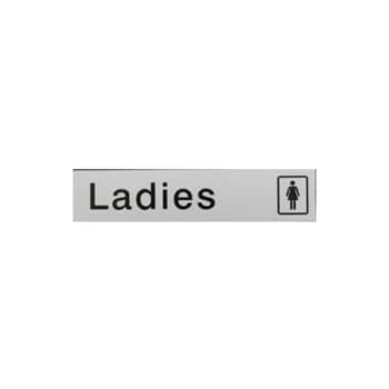 Metal Effect Ladies 5x22.5cm - MEP55 - House Nameplate Co