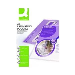 Q-Connect A3 Laminating Pouch 250 Micron Pack of 25 KF04128