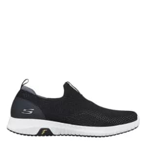 Skechers ELITE FLEX ANTI-SLIP mens Slip-ons (Shoes) in Black,7,7.5