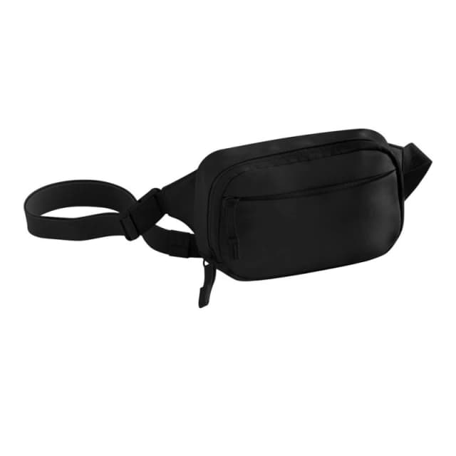 Quadra Studio Polyester Waist Bag in Black Unisex One Size