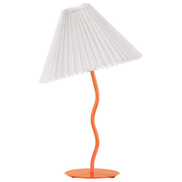 Beliani Table Lamp Alwero Metal Orange