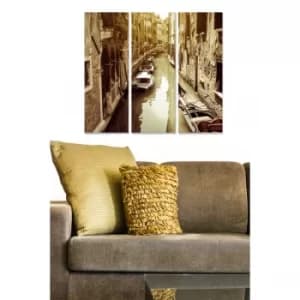 MDF1803733 Multicolor Decorative MDF Painting (3 Pieces)