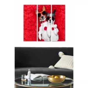 MDF558480436 Multicolor Decorative MDF Painting (3 Pieces)