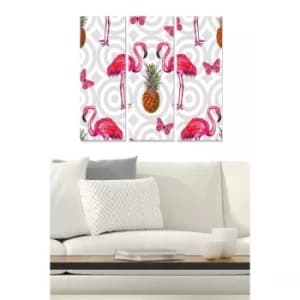 MDF522675127 Multicolor Decorative MDF Painting (3 Pieces)