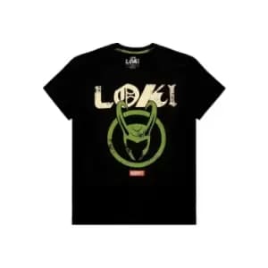 Loki T-Shirt Logo Badge Size L