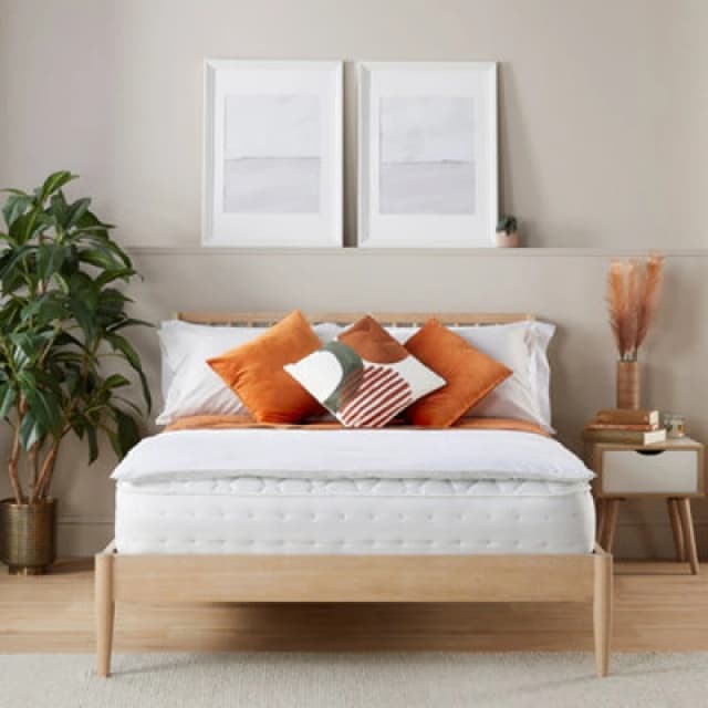 Slumberdown Sleep Soundly Climate Control Mattress Topper White