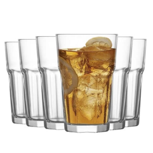 LAV Glassware Lav Aras Highball Glasses - 300ml - Clear - Pack Of 6