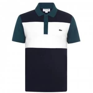 Lacoste Colour Block Polo Shirt - Marine U9F