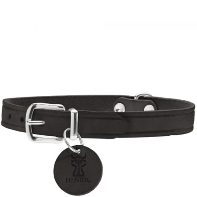 Hunter Aalborg Leather Collar - Size 47 Aalborg_47_BLK-66038