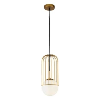 Maytoni Lighting - Telford Cage Ceiling Pendant Lamp Gold, 1 Light, E27