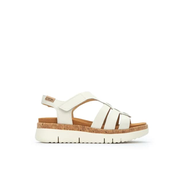 Pikolinos Wedge sandals For Her in leather Pikolinos Palma Blanc Female 37