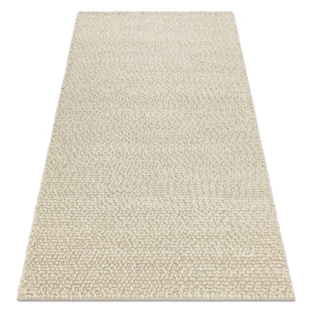 RugsX Wool Carpet Tahar 99005B Cream / Grey - Hand-Woven Loop, Uniform 90X150 Cm