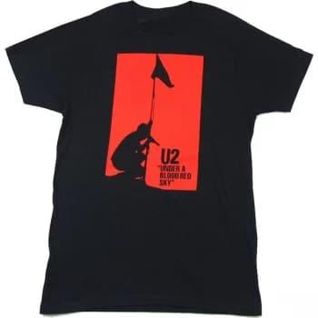 U2 - Blood Red Sky Unisex Large T-Shirt - Black
