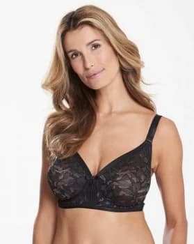 Playtex Lace Non Wired Black/ Grey Bra
