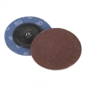 Quick-change Sanding Disc 50MM 80 Grit Pack of 10