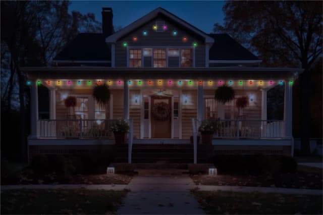 LED 14 Lamp Decorative Colour Changing Festoon Light AP and IR Remote Controlled ELV-149350 Festoon Lighting