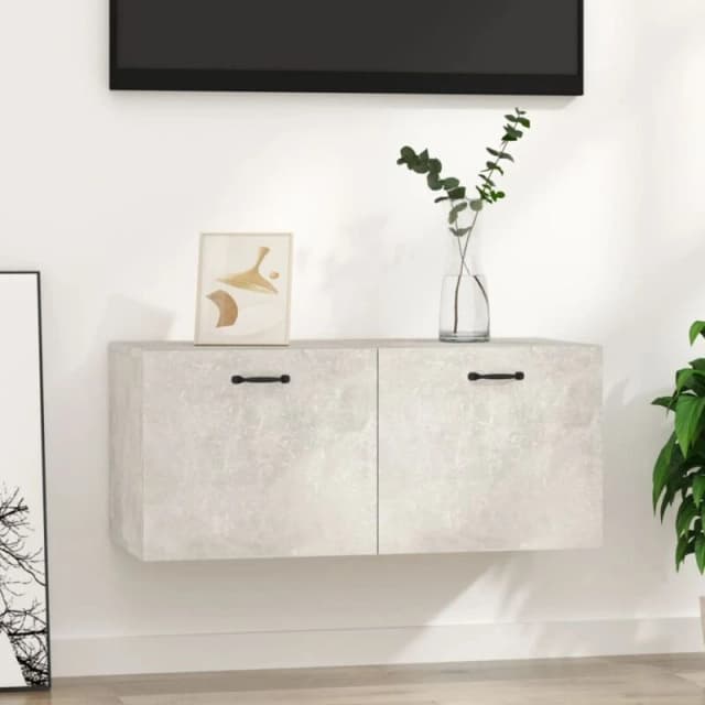 Vidaxl Wall Cabinet Concrete Grey 80X35X36,5cm Engineered Wood, Grey 812937