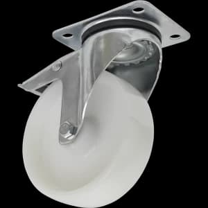Sealey Swivel Plate Total Lock Castor White Polyamide 125mm
